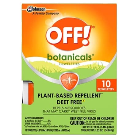 Off OFF! Botanicals Insect Repellent Solid For Mosquitoes/Other Flying Insects 0.123 oz, PK8 00239
